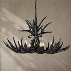 Natural Antler Chandelier 36"
