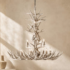 Natural Antler Chandelier 48"