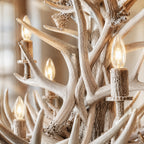 Natural Antler Chandelier 48"