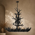 Natural Antler Chandelier 48"