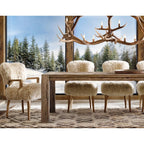 Natural Antler Chandelier 48"