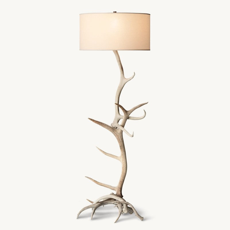 Natural Elk Antler Floor Lamp