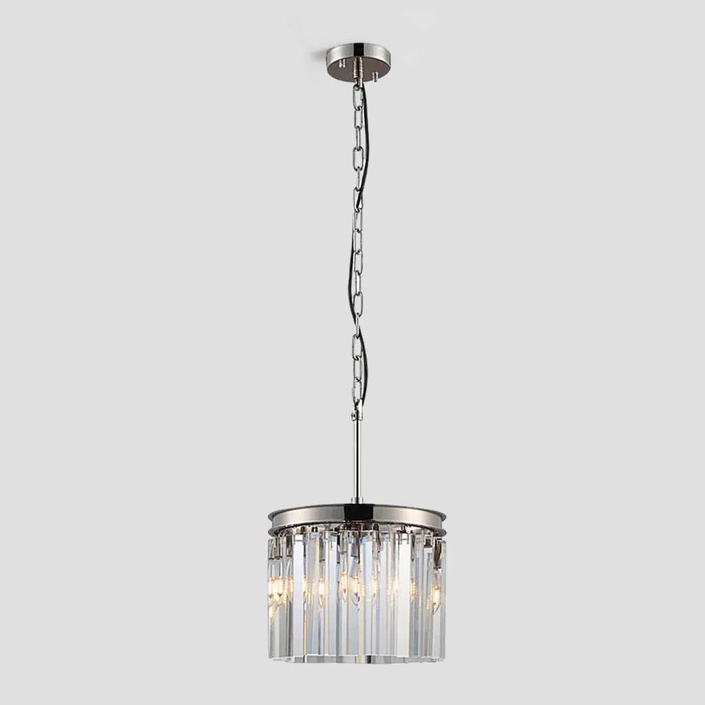 1920s Olion Crystal Round Pendant
