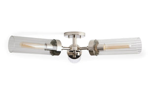 Andreas 3-Light Glass Flushmount
