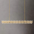 Niko Wine-Glass Rectangular Chandelier 72''