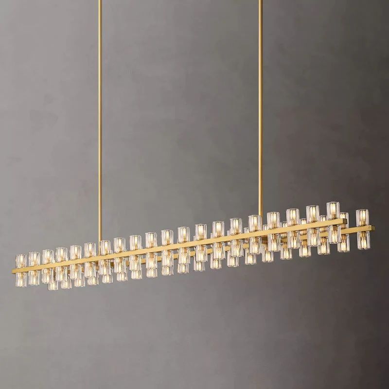 Niko Wine-Glass Rectangular Chandelier 72''