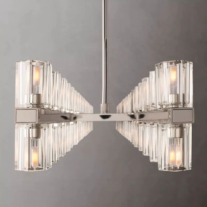 Niko Wine-Glass Rectangular Chandelier 72''