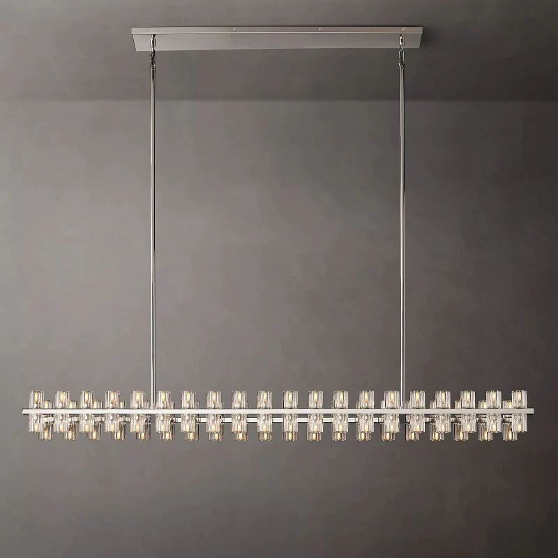 Niko Wine-Glass Rectangular Chandelier 72''