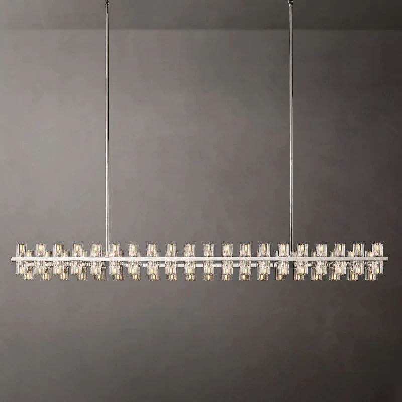 Niko Wine-Glass Rectangular Chandelier 72''