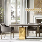 Niko Wine-Glass Rectangular Chandelier 72''