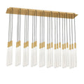 Nolandl 27-Light Linear Crystal Chandelier 48" - kimoylights