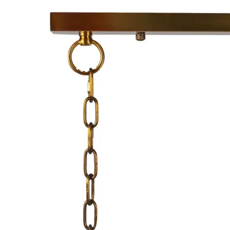 Ole Rectangle Chandelier Alabaster -kimoylights