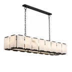 Ole Rectangle Chandelier Alabaster -kimoylights
