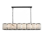 Ole Rectangle Chandelier Alabaster -kimoylights