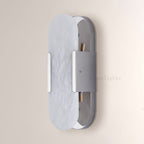 OpalEdge Oval Alabaster Wall Sconces 13.8 19.7H