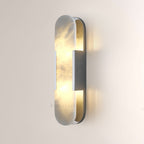OpalEdge Oval Alabaster Wall Sconces 13.8 19.7H