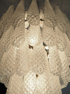 Murano Chandelier – Drop – 85 glasses – Transparent