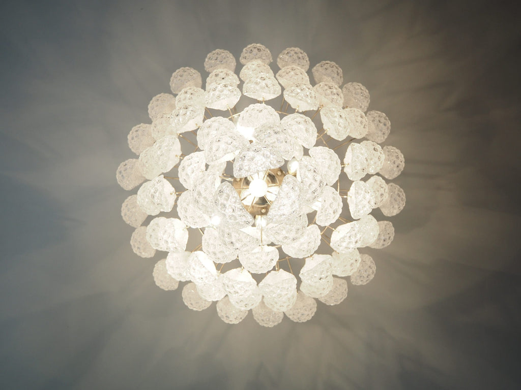Murano Chandelier – Drop – 85 glasses – Transparent