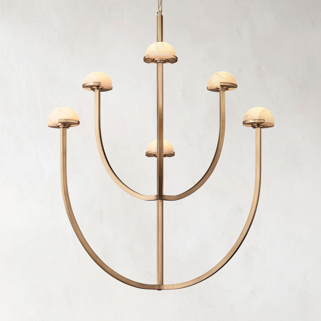 Pedra Round Chandelier 32" - kimoylights