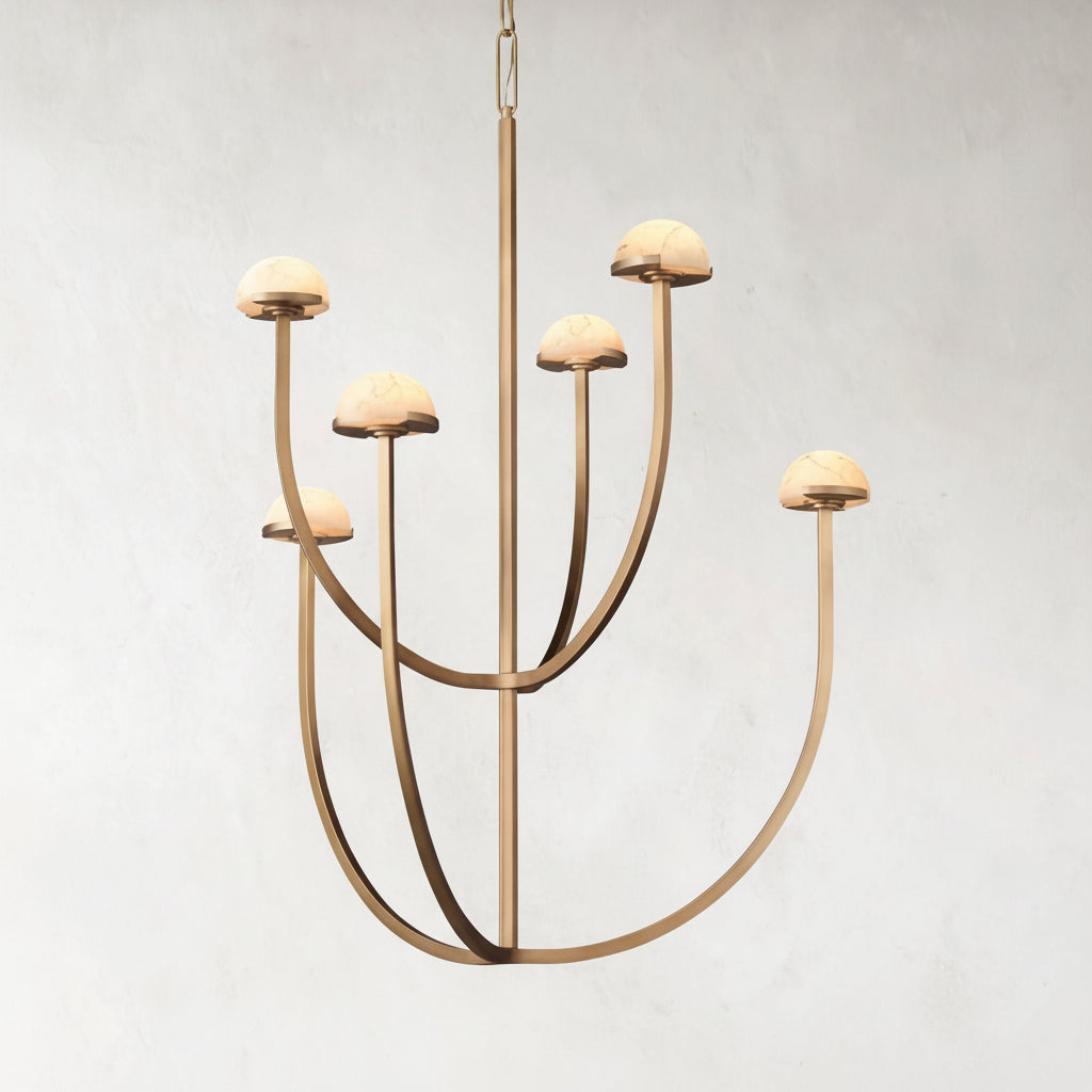 Pedra Round Chandelier 32" - kimoylights