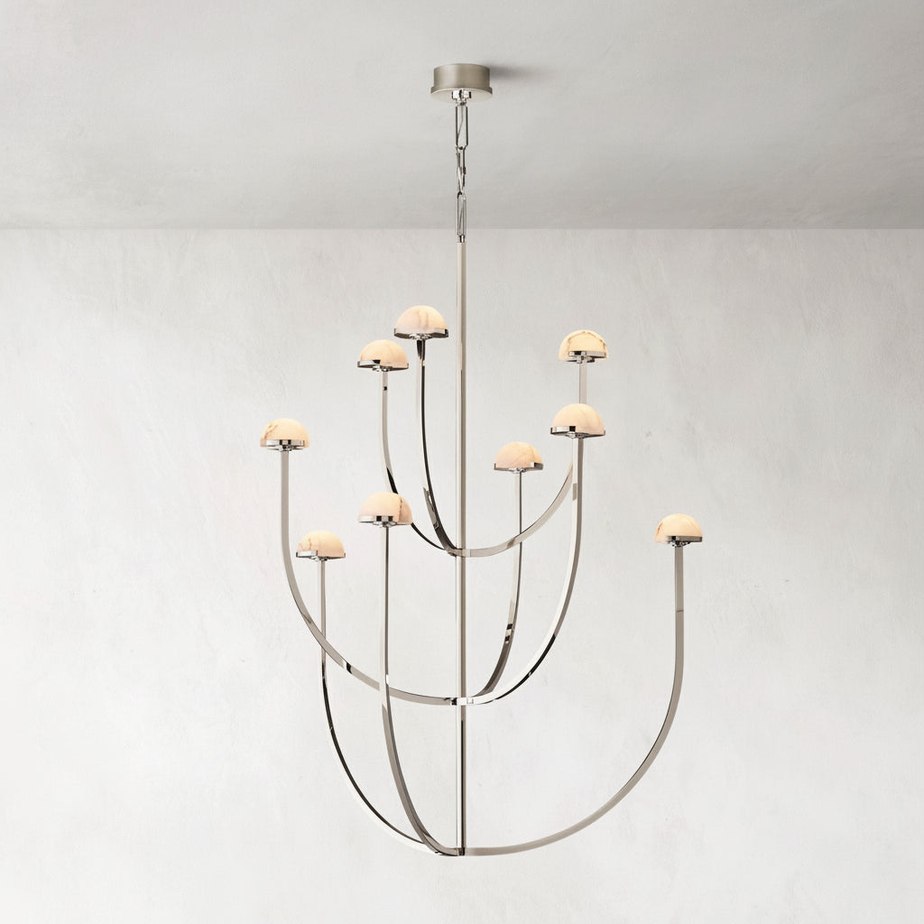 Pedra Round Chandelier 32" - kimoylights