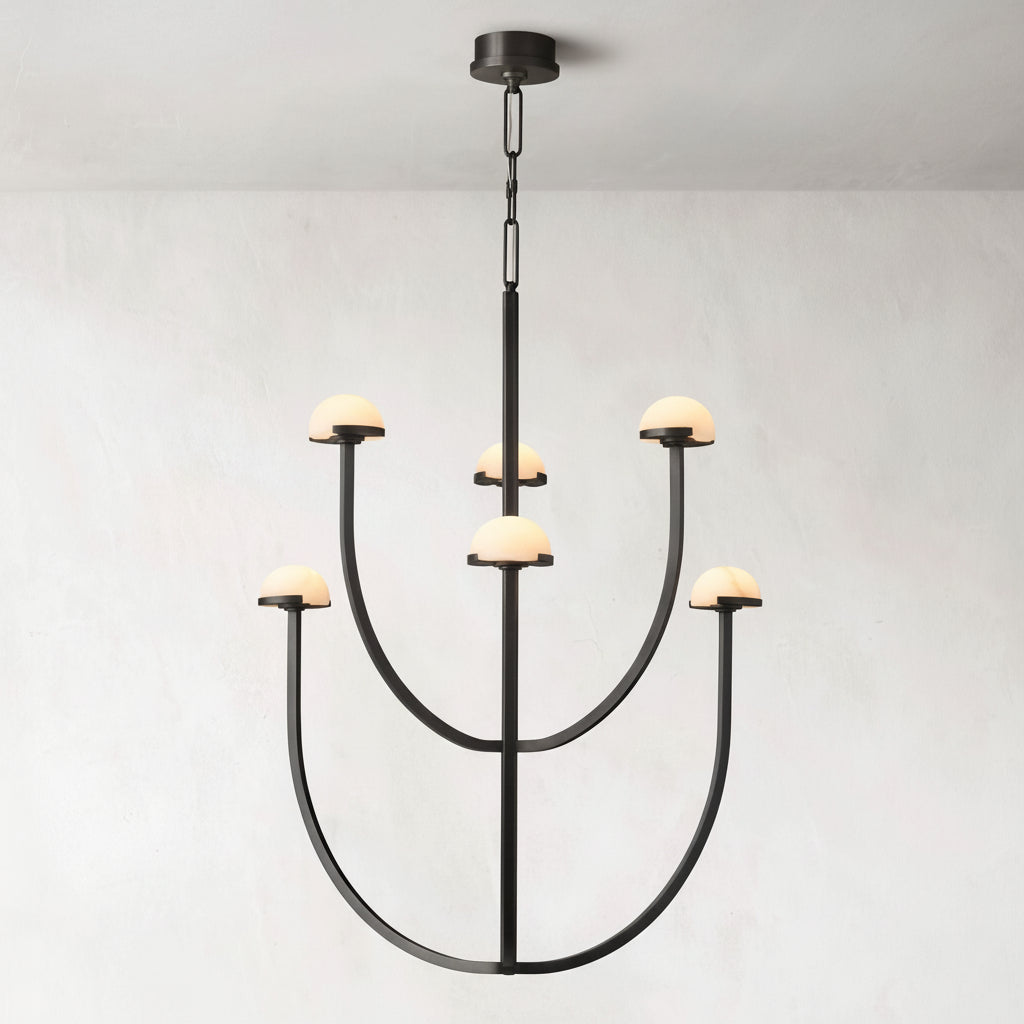 Pedra Round Chandelier 32" - kimoylights