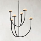 Pedra Round Chandelier 32" - kimoylights
