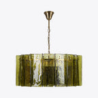 Berlin Chandelier Bottle Green 35" W 47" W