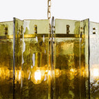 Berlin Chandelier Bottle Green 35" W 47" W