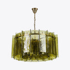 Berlin Chandelier Bottle Green 35" W 47" W