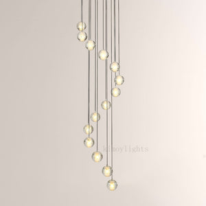 Pearl Ball Ceiling Chandelier 14 20 Light