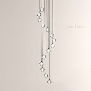 Pearl Ball Ceiling Chandelier 14 20 Light