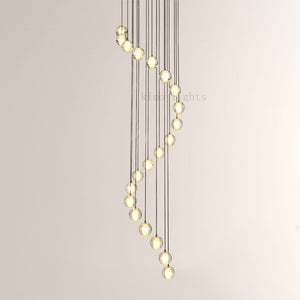 Pearl Ball Ceiling Chandelier 14 20 Light