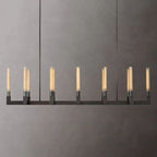 Cannele Glass Linear Chandelier 67"