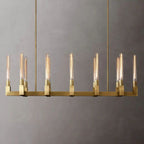 Cannele Glass Linear Chandelier 55''