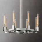 Cannele Glass Round Chandelier 48''