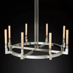 Cannele Glass Round Chandelier 48''