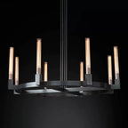 Cannele Glass Round Chandelier 48''