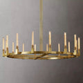 Cannele Glass Round Chandelier 72''