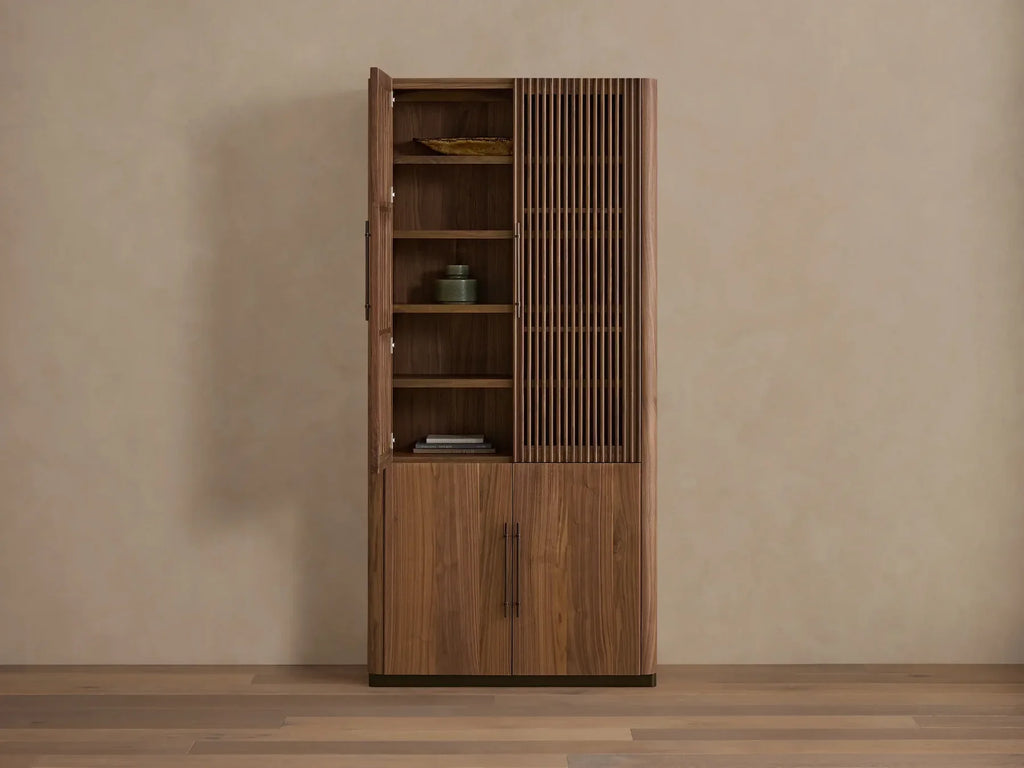 Piermont Modular Reeded Cabinet for Media Storage