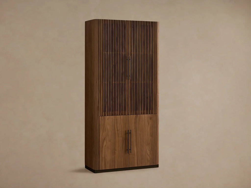 Piermont Modular Reeded Cabinet for Media Storage