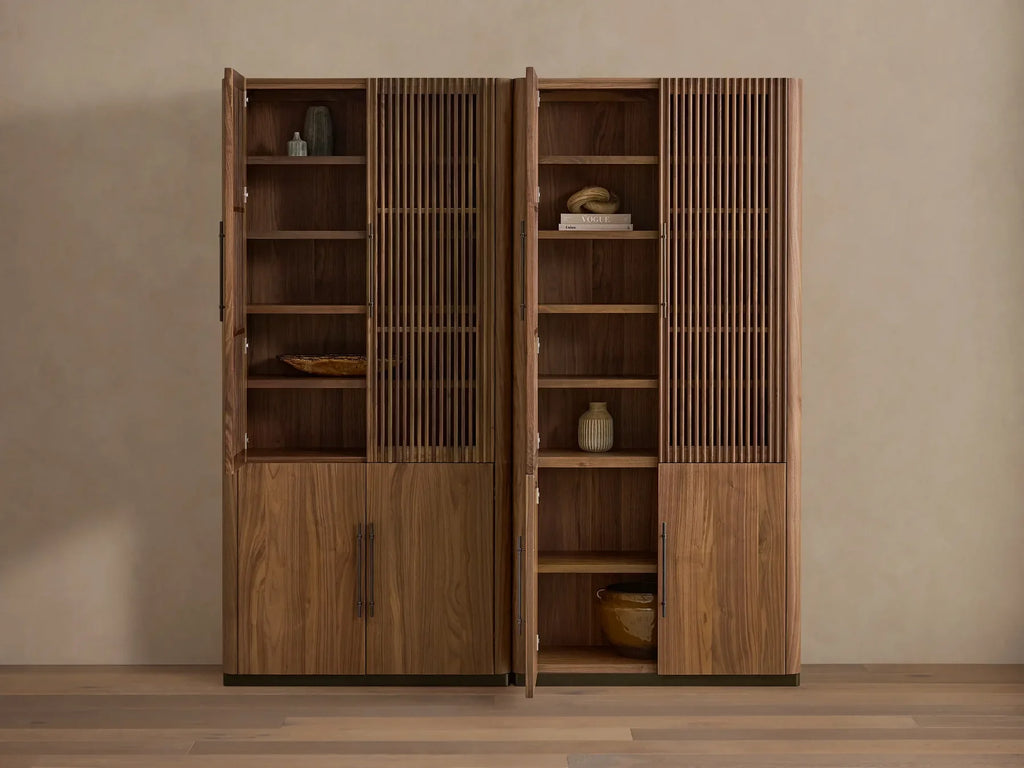 Piermont Modular Reeded Cabinet for Media Storage
