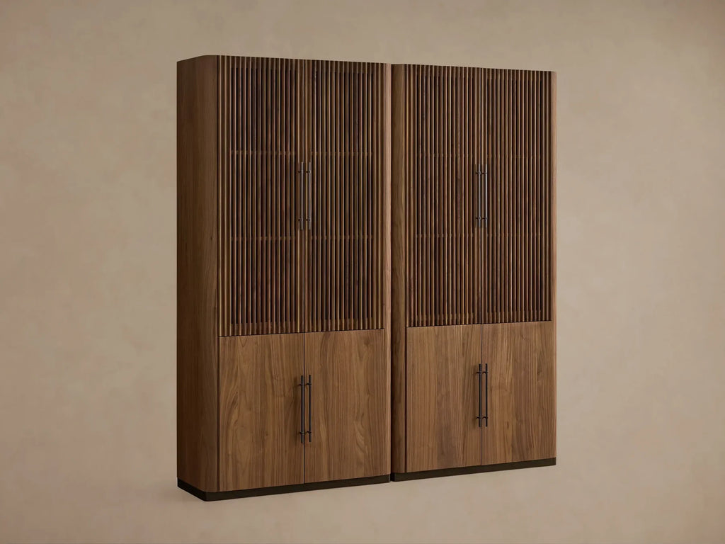 Piermont Modular Reeded Cabinet for Media Storage