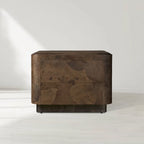 Polson Burl Wood 2-Drawer Nightstand