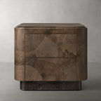 Polson Burl Wood 2-Drawer Nightstand
