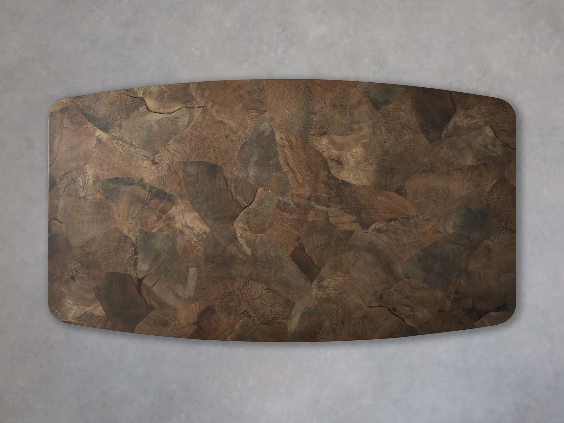 Polson Burl Wood Double-Pedestal Dining Table