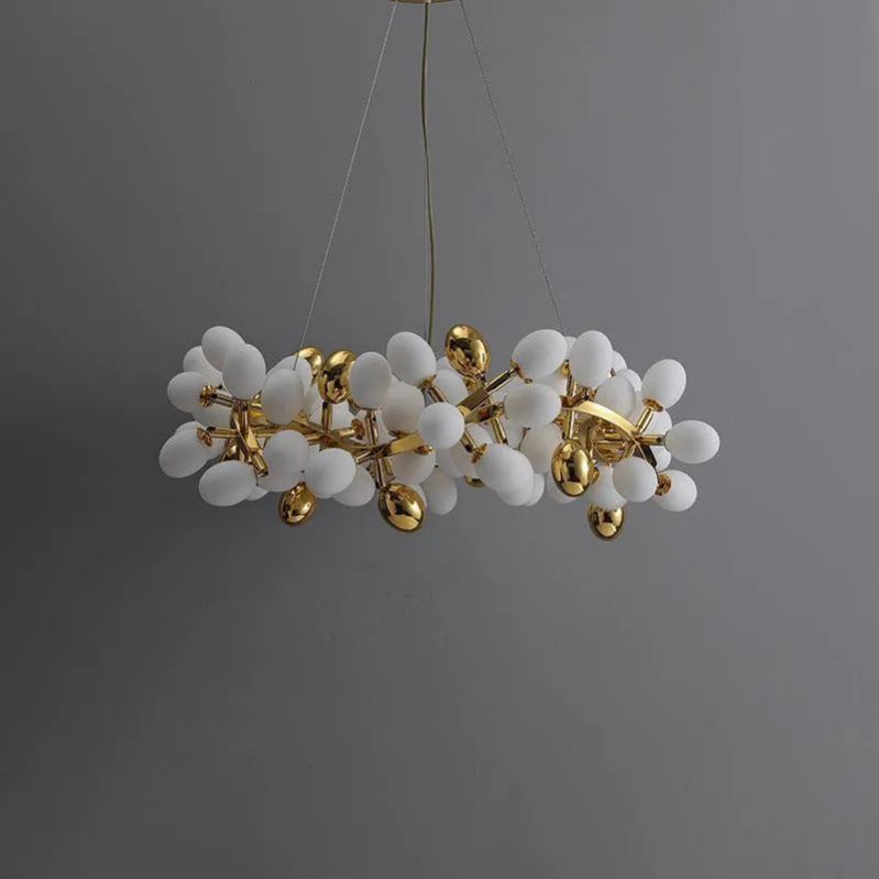 Pretty Grape Circle Branch Chandelier- kimoylights