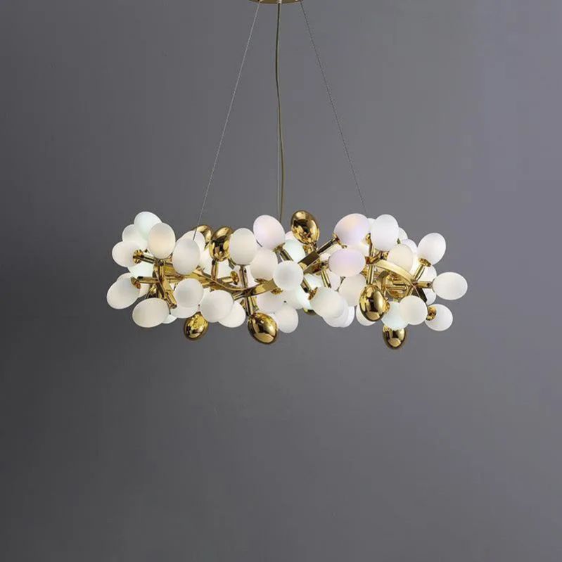 Pretty Grape Circle Branch Chandelier - kimoylights