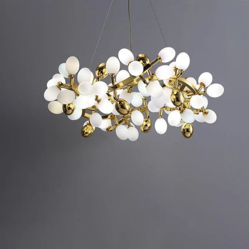 Pretty Grape Circle Branch Chandelier - kimoylights
