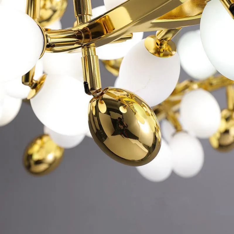 Pretty Grape Circle Branch Chandelier- kimoylights